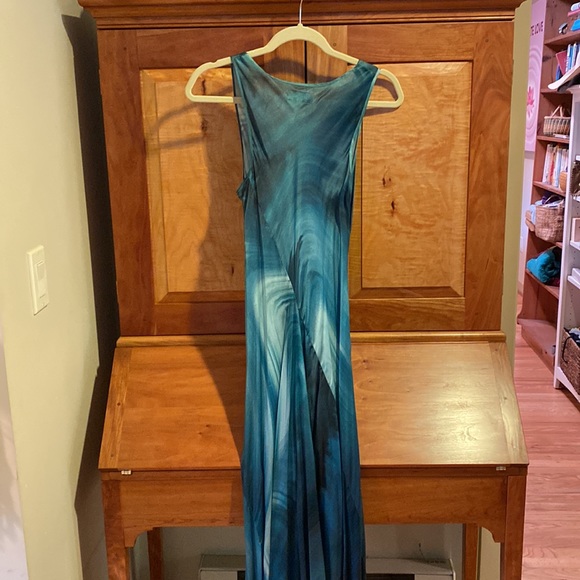 Biya long silk teal blue - Picture 2 of 5